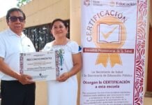 EJECUTIVO CAMPECHE / CERTIFICAMOS 32 ESCUELAS COMO PROMOTORAS DE LA SALUD DURANTE EL CICLO ESCOLAR 2025–2026